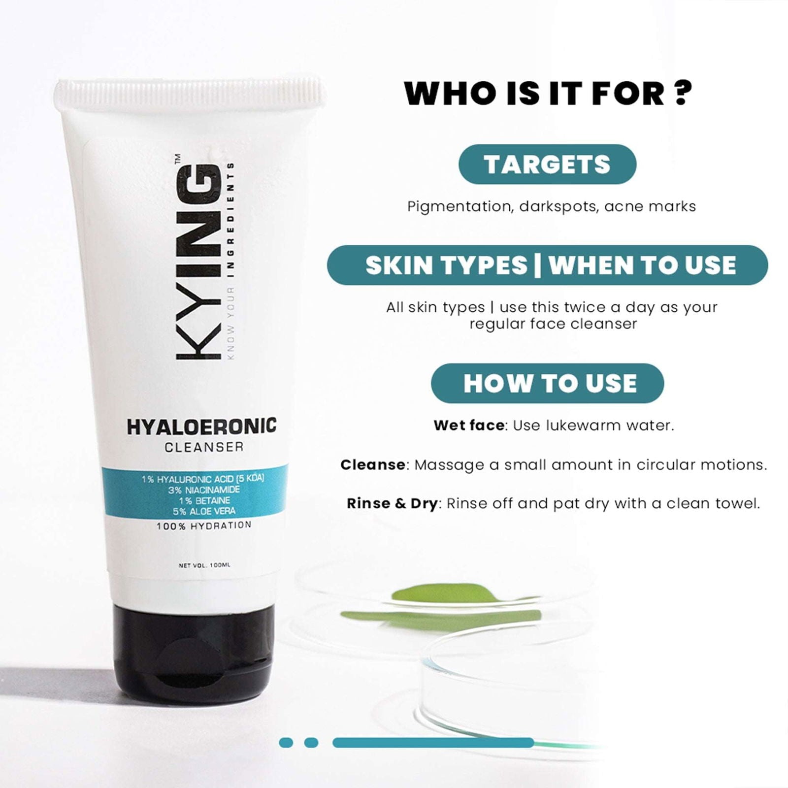 #Kying #hyaloeronic #knowyouringredients #hyaluronicacid #cleanser #facewash #kyingcleanser #kyingmoisturizer #kyingserum #koreaserum #koreanbeuty #hyaluronic